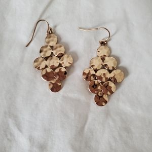 Faux Gold Chandelier Earrings